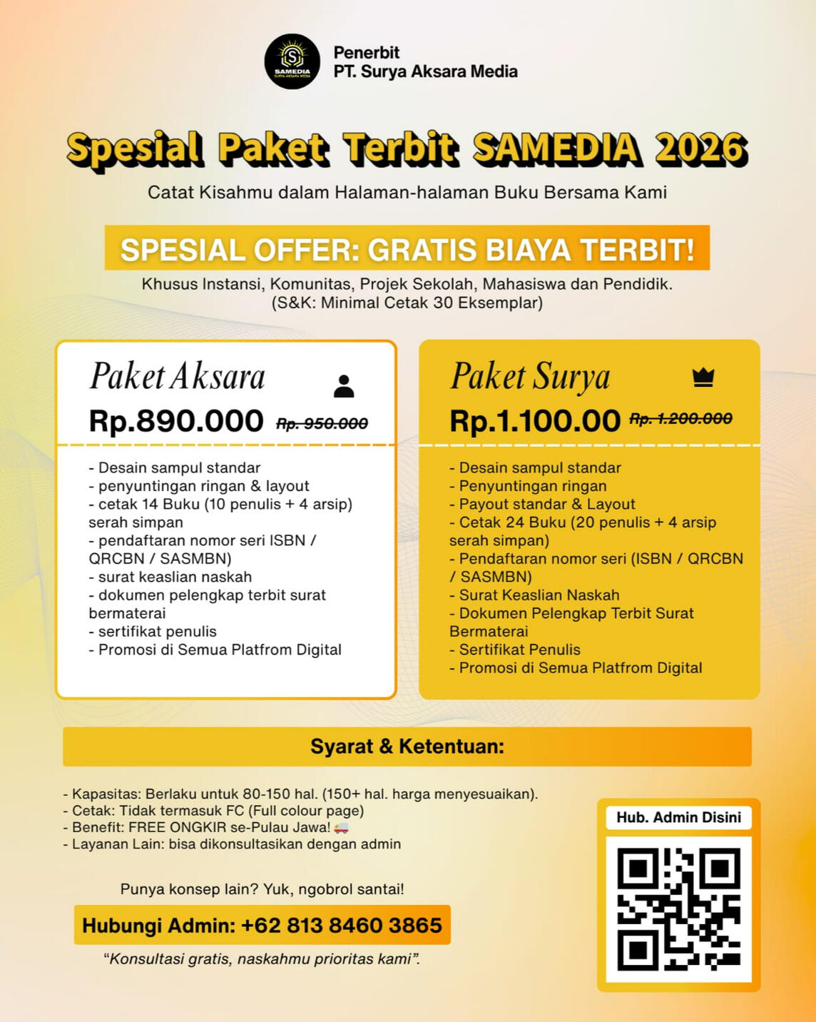 PESAN PAKET TERBIT